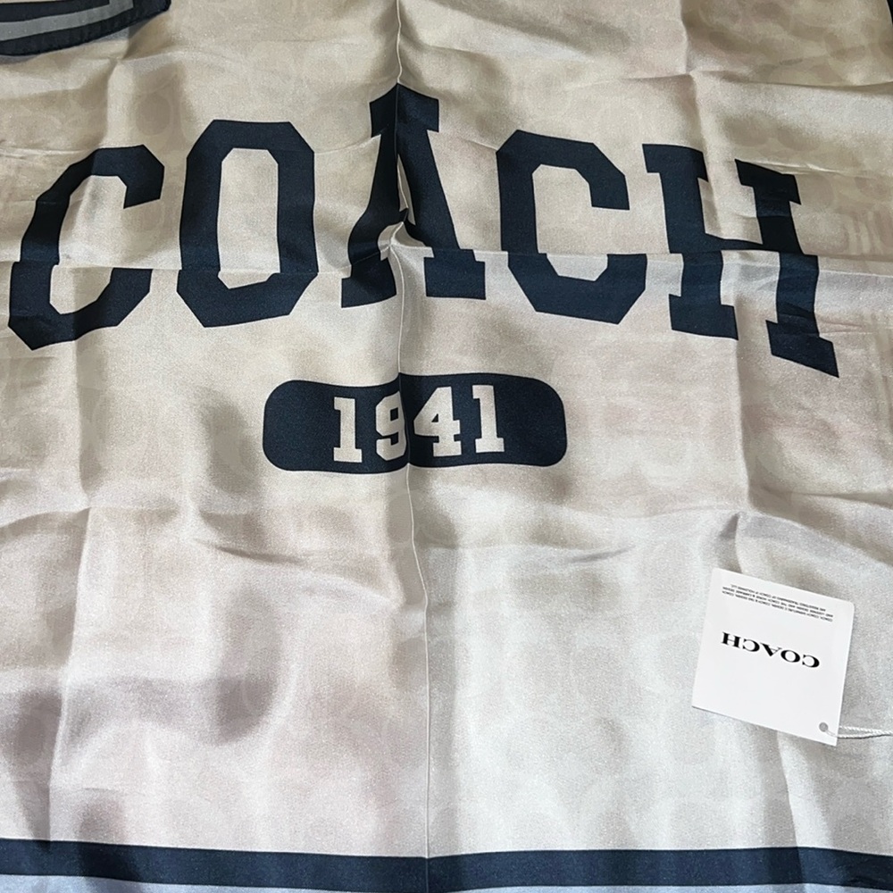 NWT Coach 1941 Silk Bandana Scarf